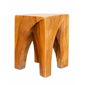 Hardwood side stool