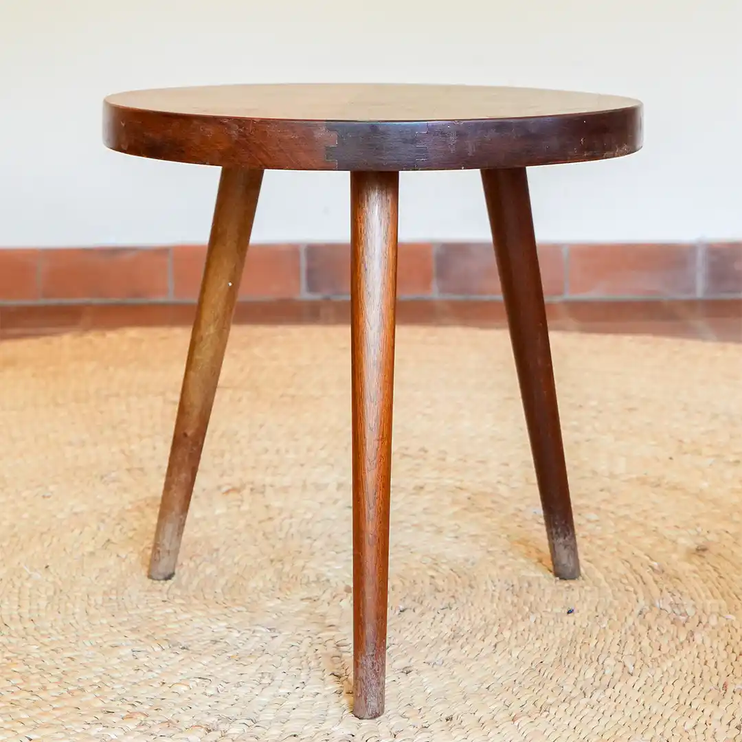 Low mahogany side table
