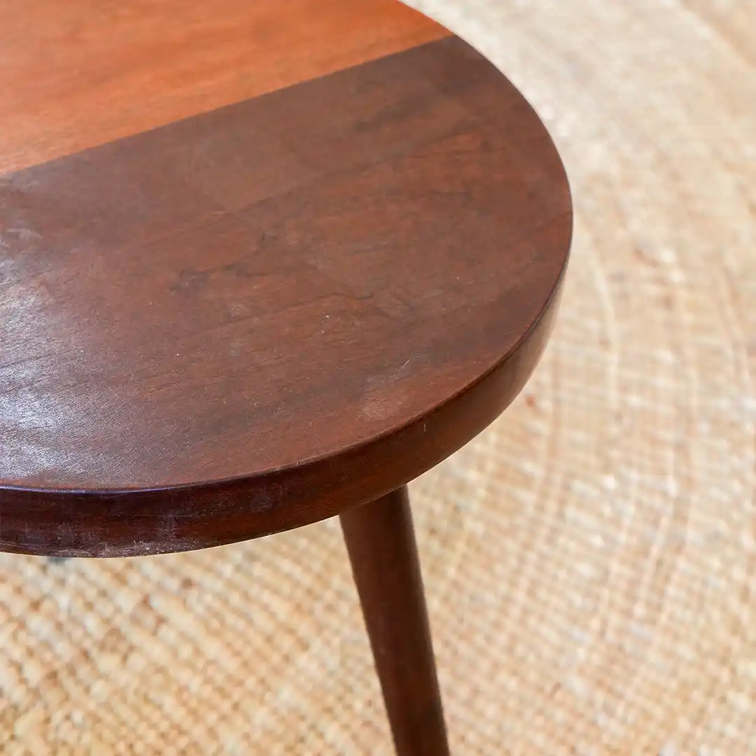 Low mahogany side table