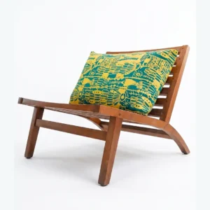 Mahogany Slatted lounge chair