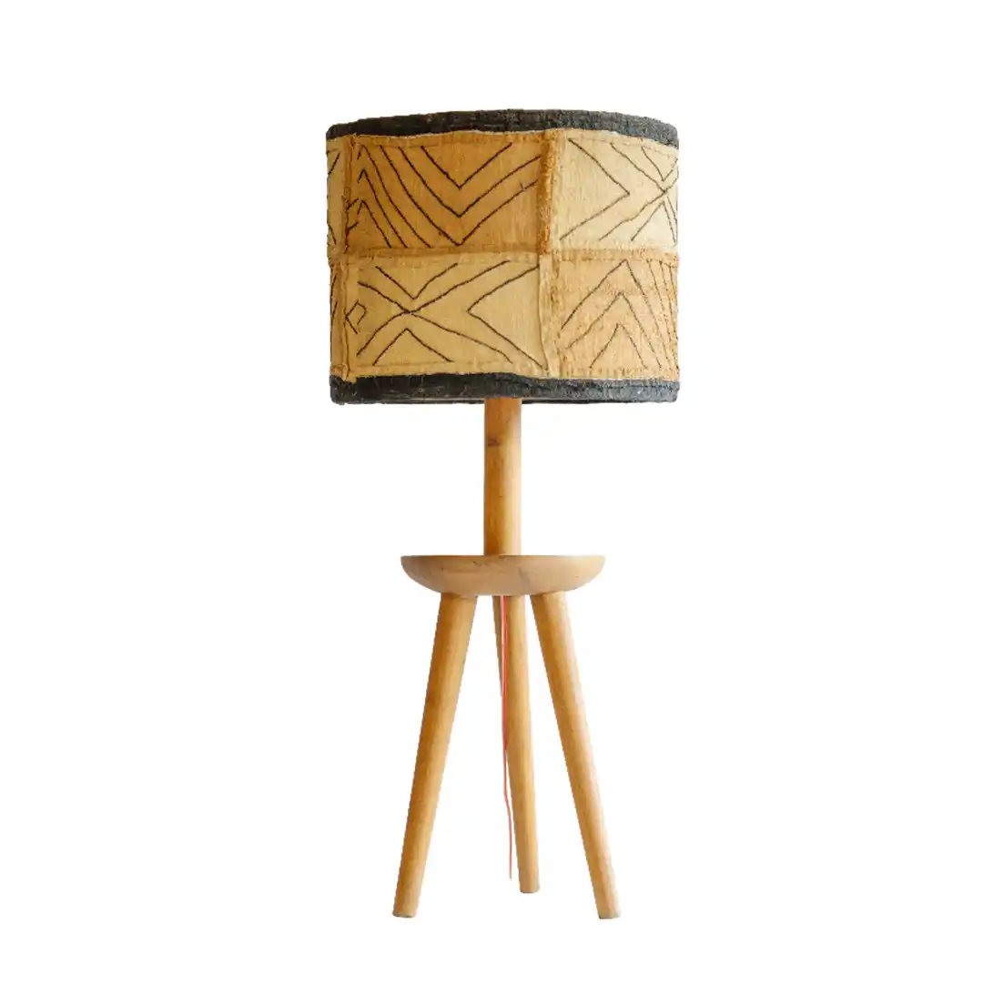 Table Lamp — Wood Base